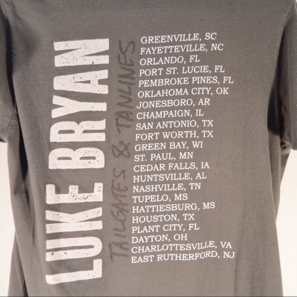 Luke Bryan Tailgates & Tanlines Concert Tee, Size Small - Picture 4 of 4